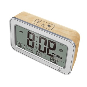 Mini reloj despertador moderno con pantalla Digital <span class=keywords><strong>LCD</strong></span>, gran retroiluminación alimentada por USB, reloj de mesa de escritorio silencioso fotosensible automático, mesita de noche - Product Image 4