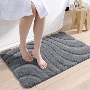 <span class=keywords><strong>Tapis</strong></span> <span class=keywords><strong>de</strong></span> bain en microfibre 3D Wave CF, super absorbant, <span class=keywords><strong>antidérapant</strong></span>, lavable en machine, <span class=keywords><strong>tapis</strong></span> <span class=keywords><strong>de</strong></span> <span class=keywords><strong>douche</strong></span> moelleux <span class=keywords><strong>pour</strong></span> la maison, l'hôtel et la décoration - Product Image 5