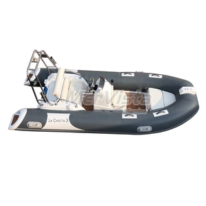 Bateaux pneumatiques Hypalon de 13 pieds (3,9 m) en fibre de verre et PVC avec <span class=keywords><strong>coque</strong></span> en V profond pour la pêche en plein air - Product Image 4