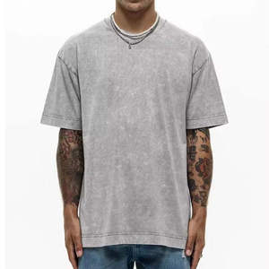 เสื้อยืดสตรีทแวร์ทรงบ็อกซี่สีขาวฟอกกรด หนัก 230 กรัม พิมพ์ลายซิลค์สกรีน ดีไซน์เรียบง่ายสำหรับผู้ชาย - Product Image 6