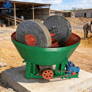 <span class=keywords><strong>Precio</strong></span> de fábrica, equipo de minería de oro a pequeña escala, máquina trituradora de piedra de oro, molino de bandeja húmeda de - Product Image 1