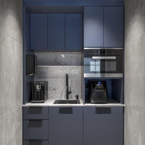 <span class=keywords><strong>Mini</strong></span>-Kitchenette Moderne pour Projet Hôtelier Appartement, Unités de <span class=keywords><strong>Cuisine</strong></span> en Acrylique pour Petits Espaces avec Évier, Robinet et Accessoires de Charnière - Product Image 1