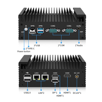 Mini PC Sin Ventilador Directo de Fábrica, Intel Celeron N100 Quad Core, DDR4, 2*COM, 2*LAN, Computadora Industrial, Garantía de 2 Años