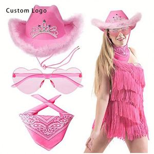 Cute Western Cowboy Hat with Sequins, Ideal for School Graduation <b>Gifts</b> - Product Image 1