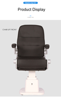 Chaise d'optométrie professionnelle réglable et combinée pour optométriciens