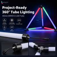 Tubo de Luz LED 3D Pixel OEM de 40 mm, DC12V, UCS2903, DMX512, RGB, SMD5050, 120 LED, IP67, Resistente al Agua, para Decoración de Discotecas, Escenarios y Parques Temáticos