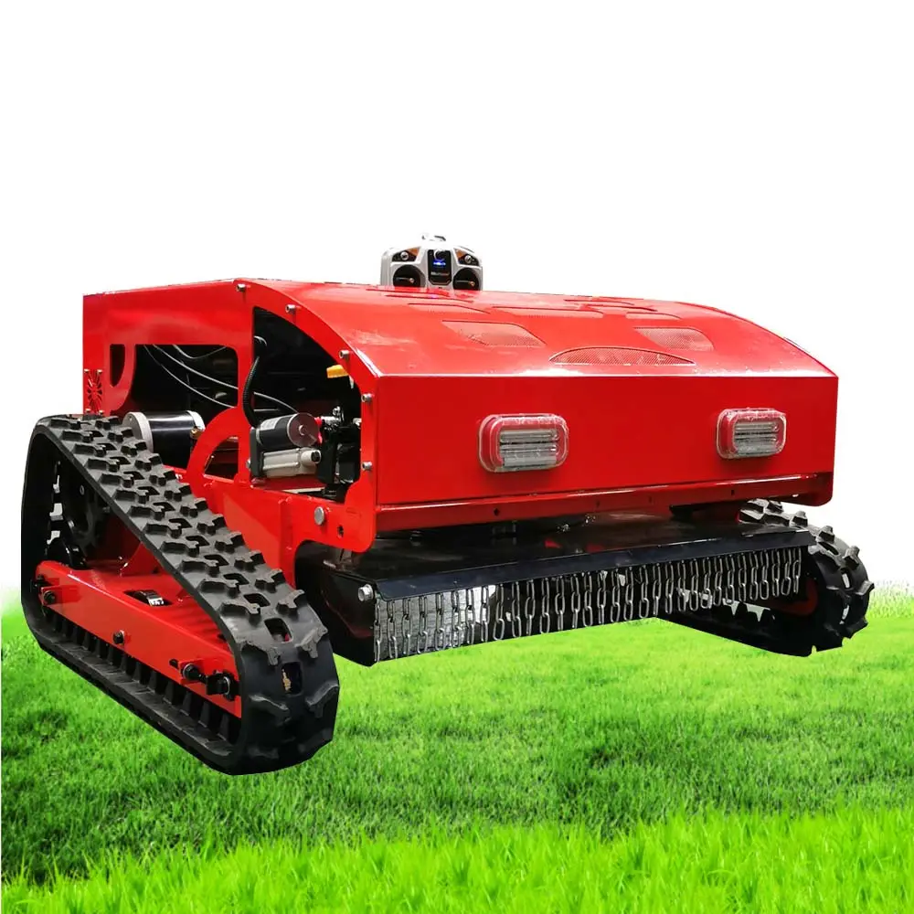 Mesin pemotong listrik Remote Control, mesin pemotong tanah Robot Powertiller desain baru dengan Remote Control