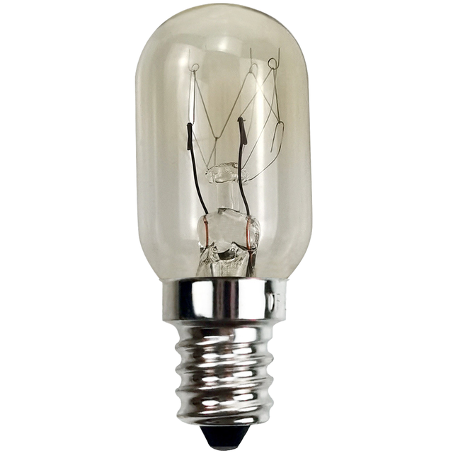 Yafeite Incandescent Bulb 110V 2W E10 Brass Base Double Filament Ra80 CRI Clear Glass for Refrigerator Range Hood Sewing Machine