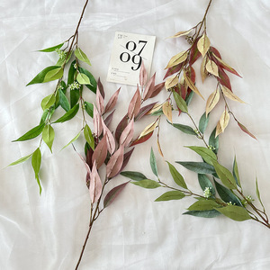 Feuilles d'eucalyptus artificielles Meiyu Craft Flower Factory, 104 cm, fleurs en soie, décorations de mariage, accessoires de décoration intérieure - Product Image 2