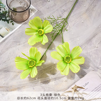 Fleurs artificielles Gesang à 3 têtes, arrangements floraux haut de gamme faits à la main pour salles de mariage avec décorations au sol