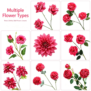 <span class=keywords><strong>Fleur</strong></span> artificielle à tige unique pour arrangements floraux DIY, idéale pour les mariages, les allées de salle, les banquets et les événements – Branche de <span class=keywords><strong>fleur</strong></span> en soie simulée - Product Image 3