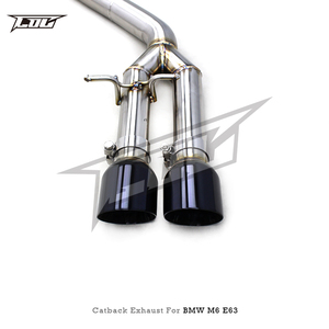 Silenciador BSK Catback para <span class=keywords><strong>BMW</strong></span> <span class=keywords><strong>M6</strong></span> E63 <span class=keywords><strong>V10</strong></span> 5.0L 2006-2010 Dual X Midpipe Straight 2,75 pulgadas SUS304 Sistema de escape de tubo Sonido activo - Product Image 5