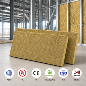 Laine de <span class=keywords><strong>roche</strong></span> ininflammable ULC S102 Classe A1, isolation en rouleaux R10 2,5 pouces, laine minérale pour ossature métallique de <span class=keywords><strong>maison</strong></span> - Product Image 1