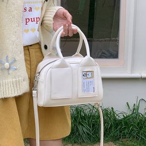 Korean Style <b>Sweet</b> Pillow <b>Bag</b> Green Zipper Closure Crossbody <b>Bag</b> For Everyday Outfits - Product Image 3