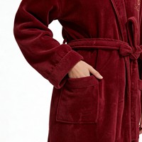Peignoir en tissu de serviette de la collection hôtelière de luxe, 100% coton, poids lourd, doux et absorbant, broderie personnalisée