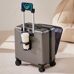 <span class=keywords><strong>Valise</strong></span> <span class=keywords><strong>cabine</strong></span> 18 pouces avec ouverture frontale, sac de voyage pour femmes et hommes, roulettes universelles, petite <span class=keywords><strong>valise</strong></span> à code - Product Image 6