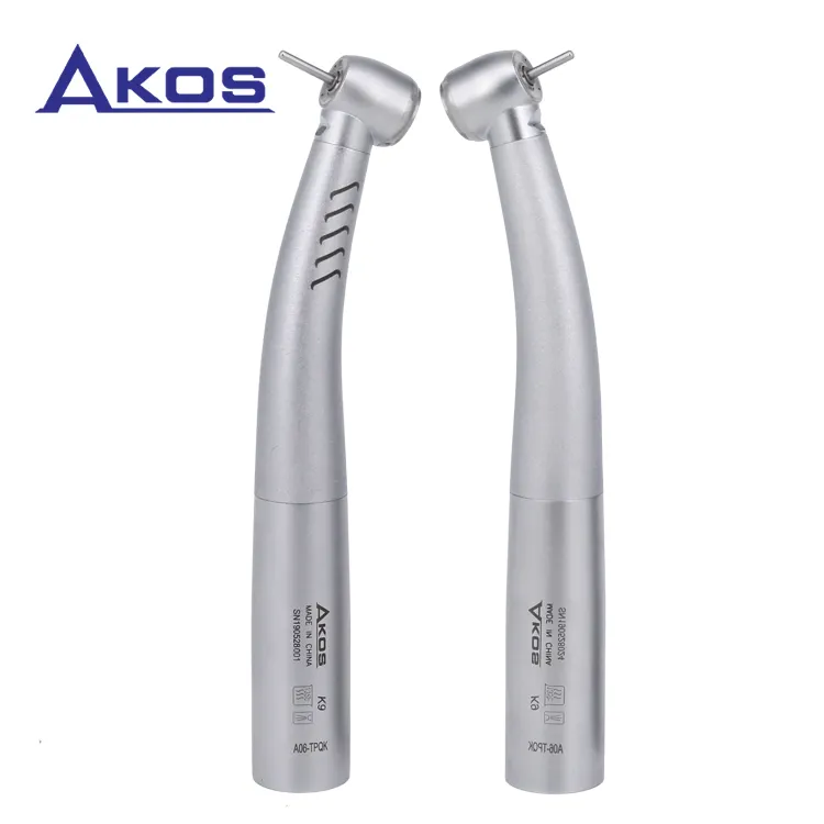 Dental Optical Fiber Led Turbine Hoge Snelheid Handstuk 4 Waternevel Compatibel K Een V O Type Snelkoppeling