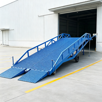 Pont d'accès mobile hydraulique 6T-15T, rampe de quai mobile pour le chargement et le déchargement de conteneurs par chariot élévateur