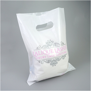 wholesale Customized Design Printed Waterproof Shopping <b>Bags</b> <b>Plastic</b> Die Cut <b>Bag</b> for Luxury Retail - Product Image 1