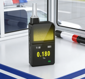 Éthylotest numérique portable Airsense H3 Pro 2026 avec technologie à pile à combustible et résolution BAC de 0,001 % - Product Image 4