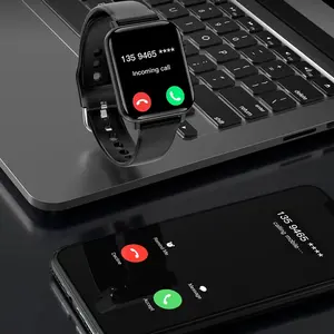 Smartwatch A60Pro Carregamento magnético de alta resolução Multi-Função de saúde Monitoramento de chamadas Smartwatch esportivo quadrado à prova d'água