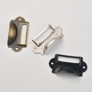 <b>Metal</b> Drawer Handle Bronze Silver Black Iron Traditional Style Easy Installation Cabinet Hardware Part B-388 - Product Image 2