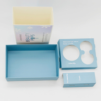 Kit de masque facial avec logo imprimé personnalisé Boîte PR Emballage de maquillage Boîte en carton pour cosmétiques avec insert en papier et manchon