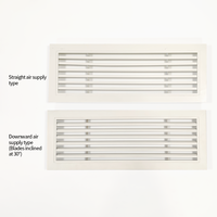 Grille de ventilation décorative en aluminium à longueur réglable, à simple couche, pour sortie d'air conditionné central