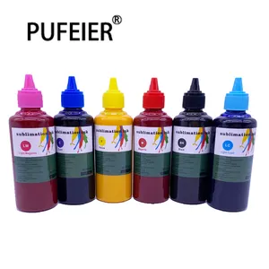 Encre de Sublimation à colorant 100ML Compatible avec Epson 6 couleurs, pour recharge d'imprimante à jet d'encre de bureau