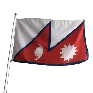 Bandiere Nepal personalizzate in poliestere 3 x5ft bandiera nazionale nepal