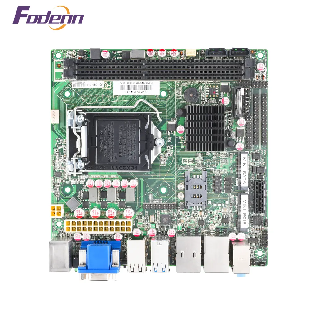 Fodenn OEM/ODM Двухъядерный процессор Intel Haswell I3/I5/I7 X86 DDR3 LGA1150 H81 10COM 14USB порт стандартный MINI-ITX Промышленная материнская плата