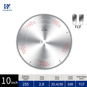 İnce alüminyum hızlı kesme diski kesmek için 10 inç pürüzsüz kesme testere diski 255Mm 100 120T verimli TCT alaşımlı dairesel testere bıçağı - Product Image 2