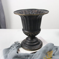 Nuevo Jarrón de Mesa Moderno de Hierro Hecho a Mano de Alta Calidad para Bodas, Hoteles, en Blanco/Dorado/Gris, Tamaños S/M/L