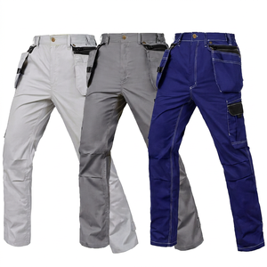 Pantalon cargo décontracté pour homme, 100 % coton de haute qualité, léger, infroissable, séchage rapide, écologique, avec braguette boutonnée, teint uni - Product Image 1