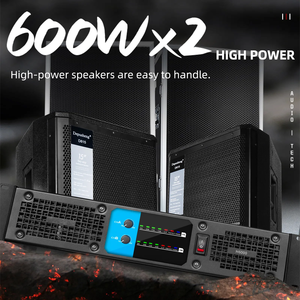 Amply công suất âm thanh chuyên nghiệp H6000 chất lượng cao 600W*2, vỏ kim loại, trở kháng 8ohm 4ohm, dùng cho gia đình, karaoke, sân khấu - Product Image 3