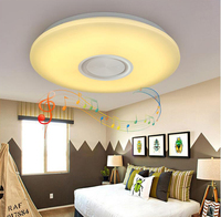 Plafonnier LED intelligent RGB pour salon et chambre à coucher, éclairage d'ambiance moderne en acrylique, avec application et télécommande