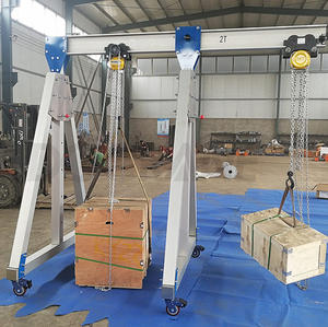 رافعة جسرية محمولة 1 طن للاستخدام المنزلي مصانع تصنيع المتاجر - Product Image 4