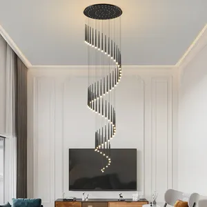 Pendant Lamps And Chandeliers Staircase Pendant Lighting Dining Room Suspended Ceiling Light Modern Attic Stairs Pendant Luster