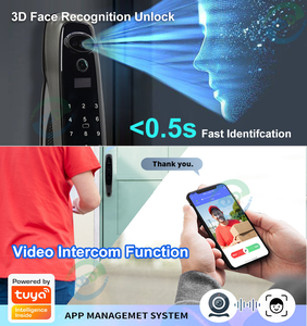 Tuya Wifi Thông Minh Điện Máy Ảnh Khóa Cho Nhà Sử Dụng Thông Minh Tự Động Nhận Dạng Khuôn Mặt Dấu Vân Tay Keyless Khóa Thông Minh Đám Mây - Product Image 5