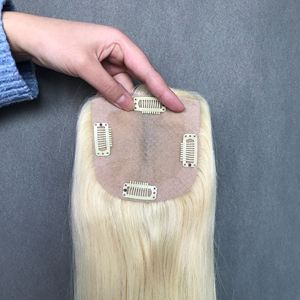 Postizo <span class=keywords><strong>de</strong></span> Cabello Humano con Trama Cosida a Mano, Postizo para <span class=keywords><strong>Mujer</strong></span> con Cabello Natural Realista que Agrega Volumen, con Clip, Puede Permanecer Rizado - Product Image 1