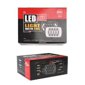 Faro LED LOYO de 7 pulgadas cuadrado, luz de conducción de haz alto y bajo, para Jeep Cherokee - Product Image 3