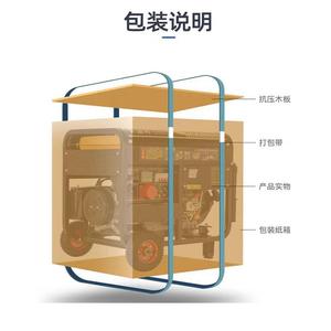 Zhanlong Diesel Generator 10kW 220V 380V Single <b>Three</b> Phase Soundproof Canopy Household Use - Product Image 4