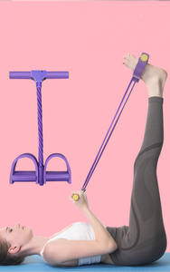 Attrezzo sportivo per la casa ginnico addominale elastico con tiranti per pedali in Silicone e fascia di resistenza NBR - Product Image 4