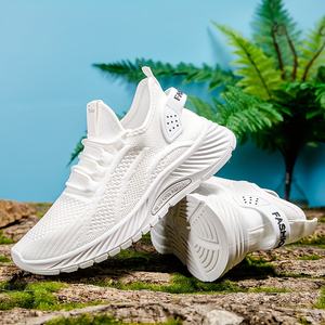 Otoño 2024, zapatillas de deporte de punto para mujer, suela blanda cómoda antideslizante transpirable a la moda, zapatos informales superventas - Product Image 4