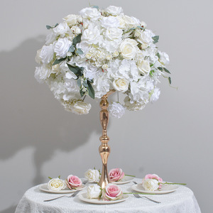 12-Zoll-Gold rosa und orange küssender grüner Blatt orientalische Kirschblume Glaskugel Blumenkugel für Hochzeit Veranstaltung im Freien - Product Image 6