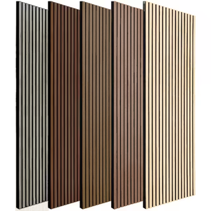Panel de Pared Acústico Ignífugo e Impermeable, Panel de Chapa de Madera, Listones Decorativos 3D, Compre Paneles Acústicos - Product Image 6