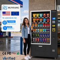 Máquina Expendedora Automática Personalizada RUNYANG, Sin Efectivo, con Combinación de Identificación, Máquina Expendedora Inteligente de Aperitivos para Alimentos y Bebidas