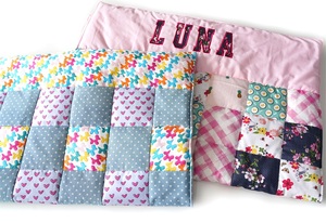 Edredón de retazos hecho a mano personalizado, regalo personalizado para ocasiones especiales, manta acogedora para perro mascota - Product Image 5