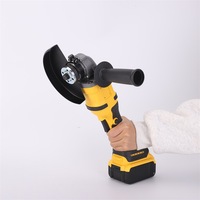 Ensemble de deux pièces à usage professionnel haute puissance Clé électrique à couple élevé transfrontalière Meuleuse d'angle Ensemble d'outils de batterie au lithium OEM
