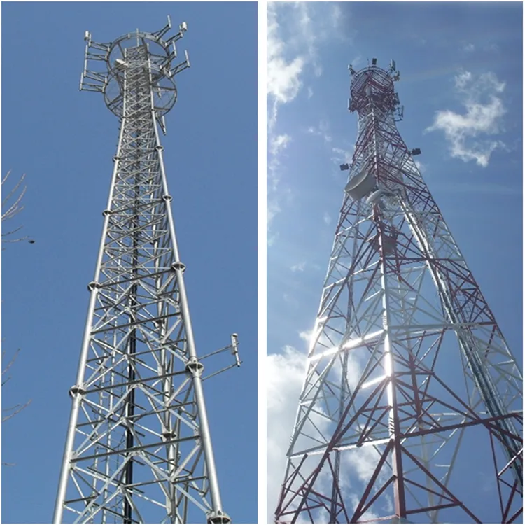 Telecommunication Towers Multifunctional Steel Solar Power TV Satellite Microwave Wireless Antenna Internet Signal Cb Radio Telecommunication Tower